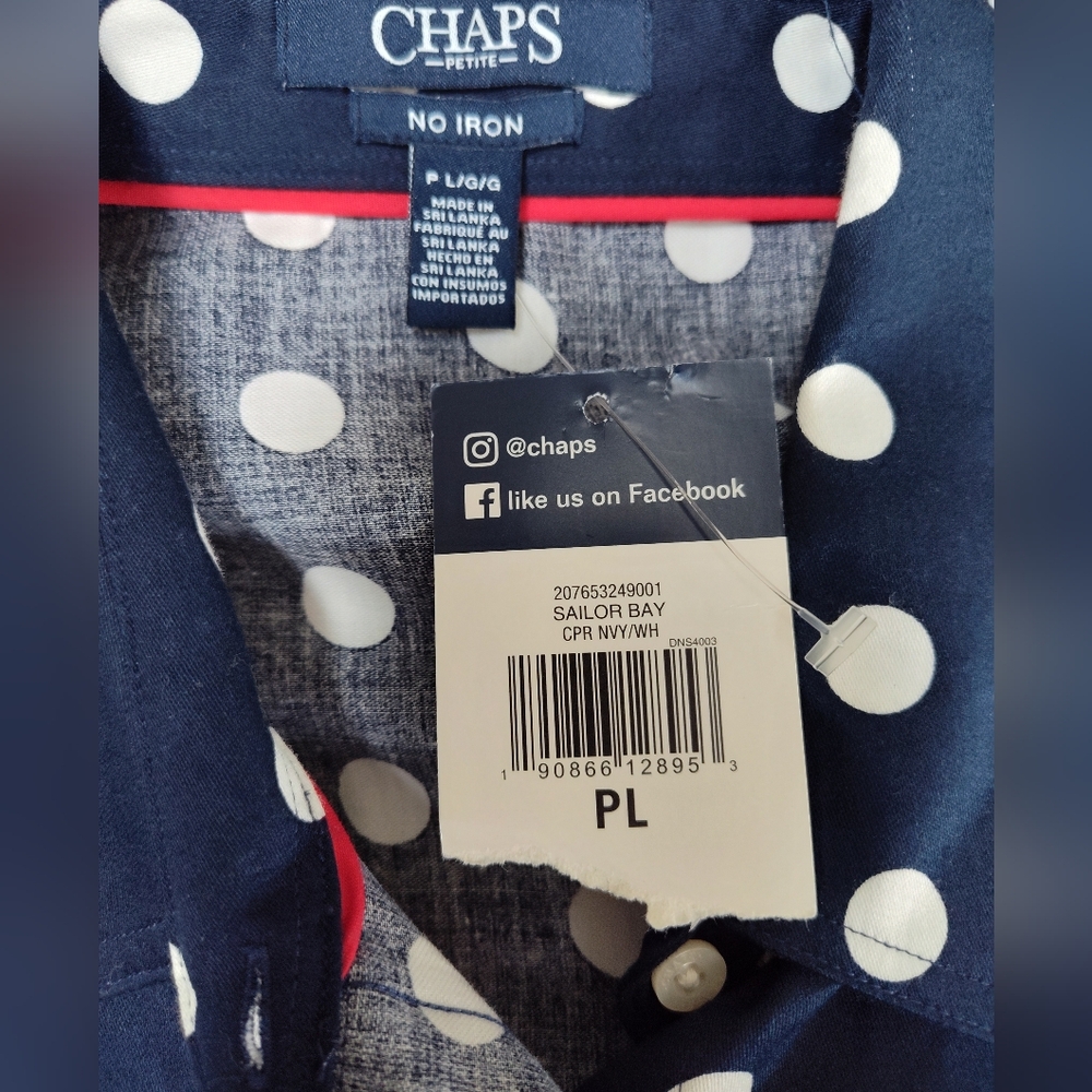 Chaps sleeveless buttondown - Picture 4 of 6